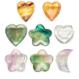 Fluorite Heart Flower Moon Bowl carvings