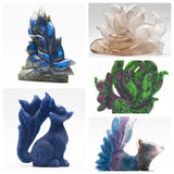 Crystal 9tailed fox carvings【5kinds $25-$130 Each】