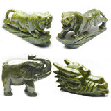 Large green jade animal carvings【large size】