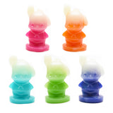 luminous rabbit carvings