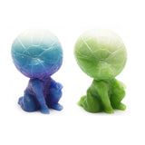 luminous Spider Man carvings