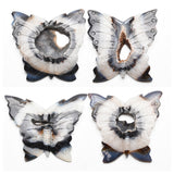 Durzy agate butterfly carvings【New!Flat back】