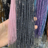 faceted beads spinel anklet