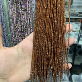 faceted beads spinel anklet
