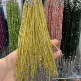 faceted beads spinel anklet