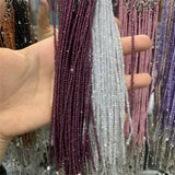 faceted beads spinel anklet