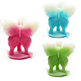 Luminous Triple Butterfly Carvings