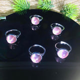925silver Starlight rose quartz rings pendants