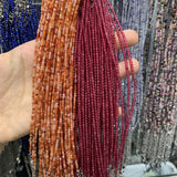 faceted beads spinel anklet