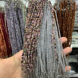 faceted beads spinel anklet