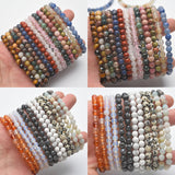 6mm faceted beads bracelet【$2-$2.5 each】