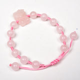 nature crystal carving diy adjustable bracelet