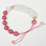 nature crystal carving diy adjustable bracelet
