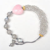 nature crystal carving diy adjustable bracelet