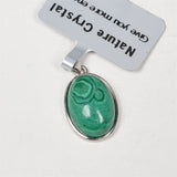 【S925 Sterling silver pendant 9 kind materials】prasiolite/topaz/lapis lazuli/red quartz/blood corderite/malachite/moonstone/topaz/super 7
