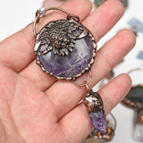 【Hot Sale】 Raw of Crystal  handmade pendent