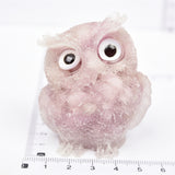 【Orgenite chips owl】Popular customers customize natural crystal ships material owls