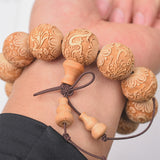 DIY wood dragon phoenix bracelet