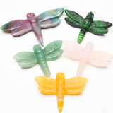 Flat crystal dragonfly carvings【5kinds $9 each】