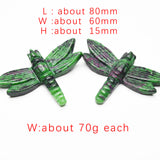 Flat crystal dragonfly carvings【5kinds $9 each】