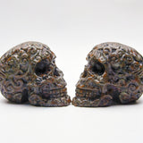 Crystal skull head carvings【2kinds $55 each】