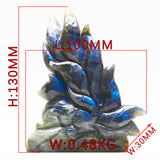 Crystal 9tailed fox carvings【5kinds $25-$130 Each】
