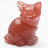 Crystal cat small carvings 【7 kinds】
