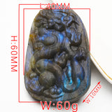 Labradorite flat pendant carvings【 3 designs,Strong flash 】