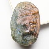 Labradorite flat pendant carvings【 3 designs,Strong flash 】