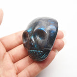 crystal flat skull head carvings