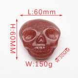 crystal flat skull head carvings
