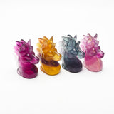 Amazing Rainbow Fluorite Unicorn Carvings!【new!hot!】