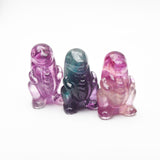 Amazing Rainbow Fluorite dinosaur Carvings【New! Tyrannosaurus Rex】
