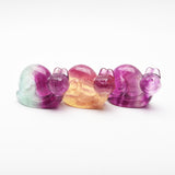 NEW Rainbow Fluorite Snail Carvings