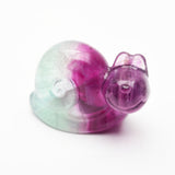NEW Rainbow Fluorite Snail Carvings