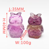 NEW Rainbow Fluorite Carvings【Cats & Owls】
