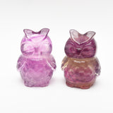 NEW Rainbow Fluorite Carvings【Cats & Owls】