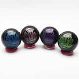 Obsidian patterned spheres【6 designs & part 1】