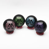 Obsidian patterned spheres【6 designs & part 1】