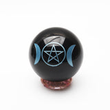 Obsidian patterned spheres【6 designs & part 1】