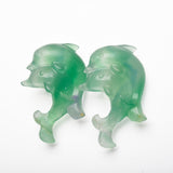 Fluorite dolphins and goldfish carvings【New!】