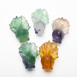 Fluorite dolphins and goldfish carvings【New!】