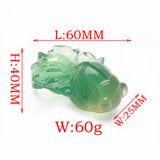 Fluorite dolphins and goldfish carvings【New!】
