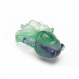 Fluorite dolphins and goldfish carvings【New!】