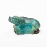 Fluorite money bag and buffalo carvings【new!】
