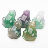 Fluorite frog and mouse carvings 【new!】