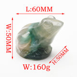 Fluorite frog and mouse carvings 【new!】