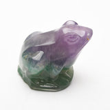 Fluorite frog and mouse carvings 【new!】