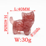 Crystal Cat Carvings【small size cute】