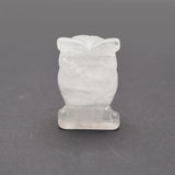 Crystal owl carvings